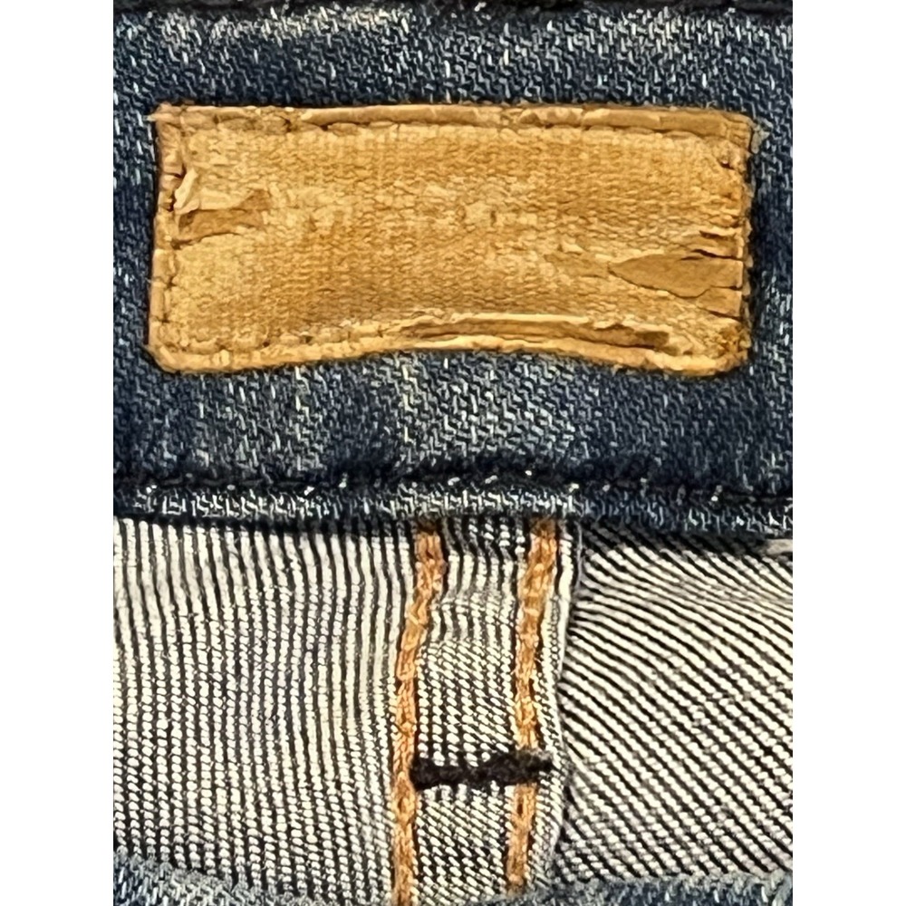 Mother Women's Blue Jeans Size 25 The Looked Ankle Fray Birds Of Paradise - Picture 7 of 15